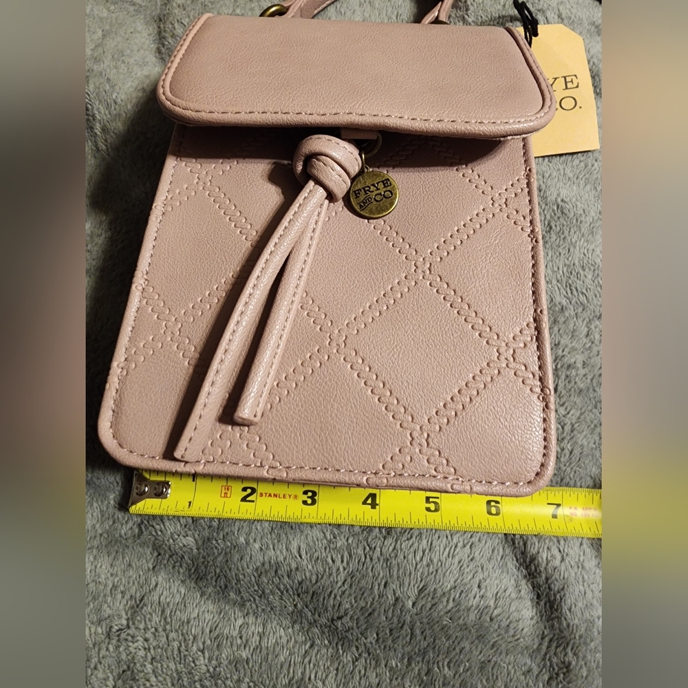 NWT FRYE & CO Pink Quilted Crossbody Bag - Picture 6 of 8